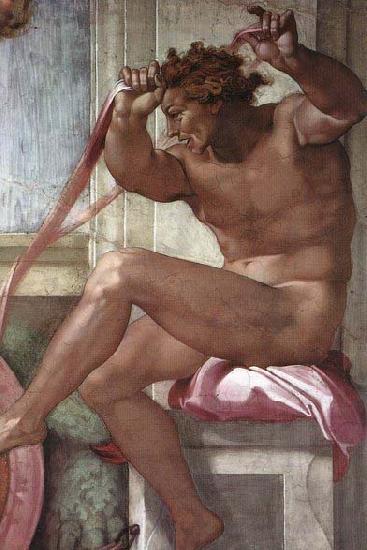 Michelangelo Buonarroti Ignudo oil painting picture